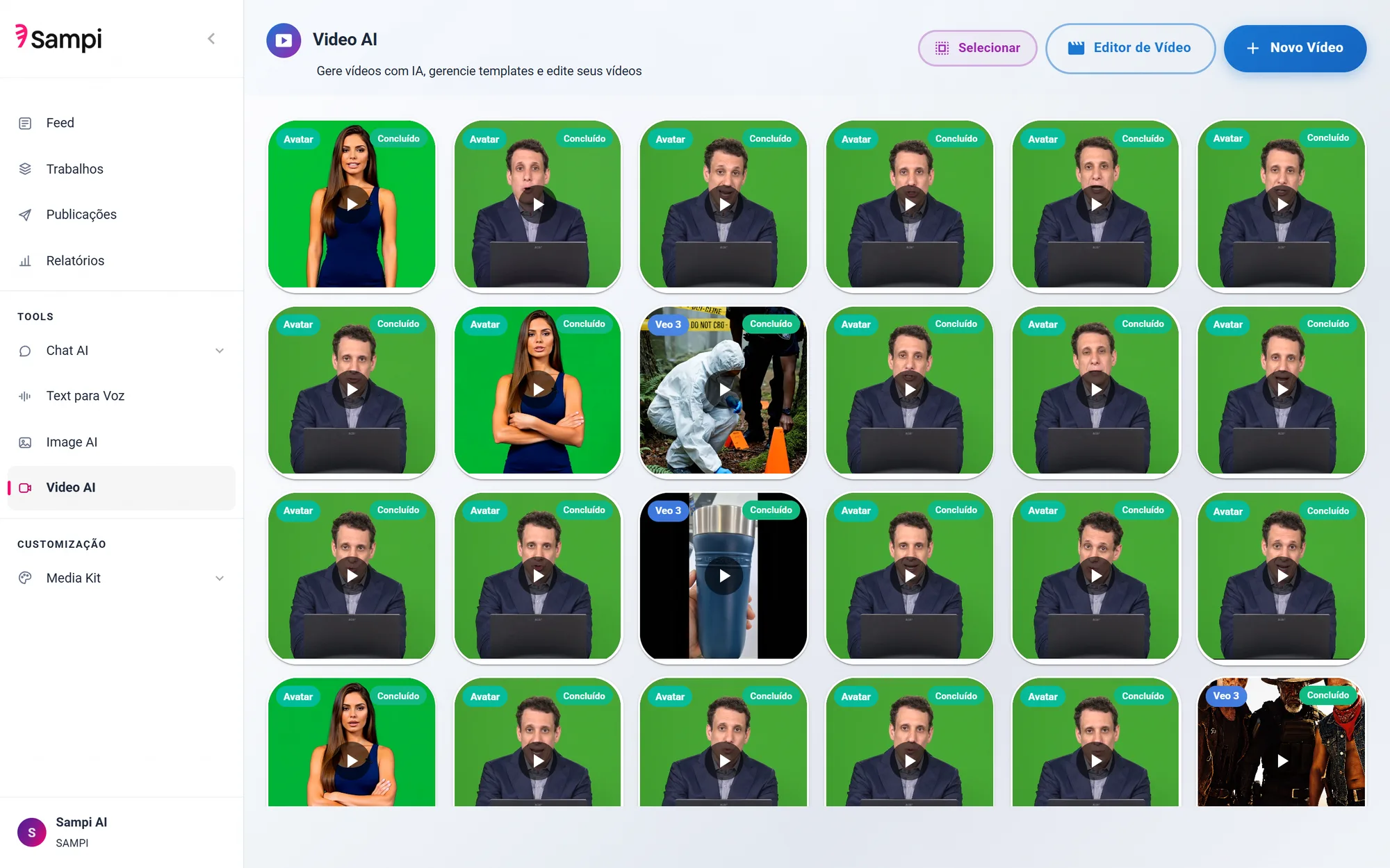 Video AI: vídeos com avatares e modelos generativos