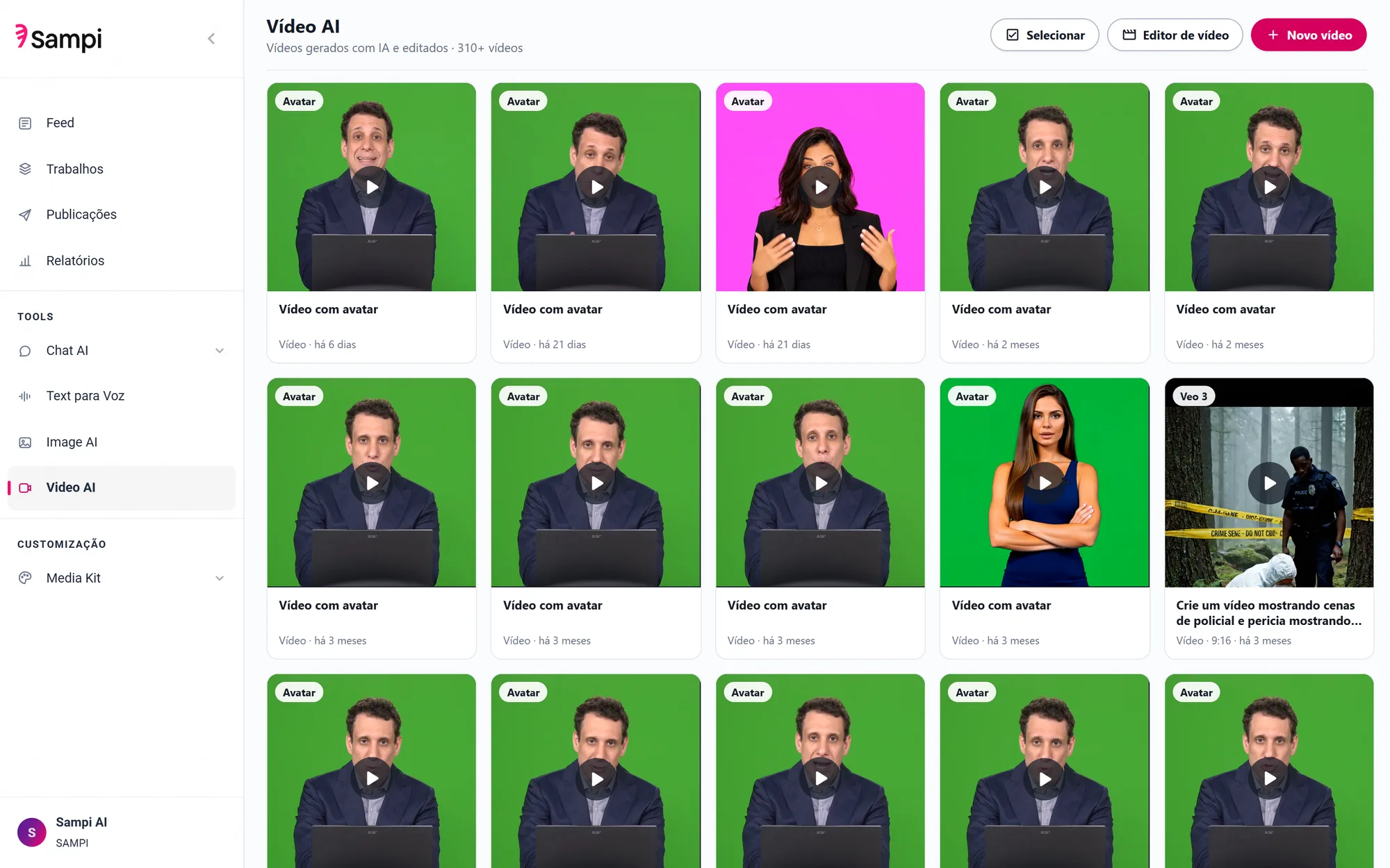 Video AI: vídeos com avatares e modelos generativos
